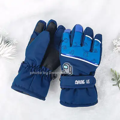 Among Us Character Robin Og Winter Gloves (Navy) 942581