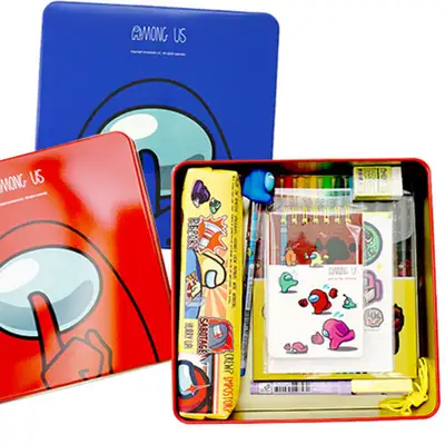 Among Us Character Tin Case Stationery Set (Random Shipment) 128979