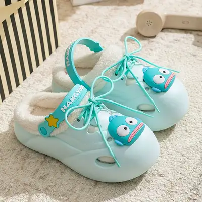 Han Gyodong Character Fluffy Hair Slippers 240mm Indoor Shoes 103139