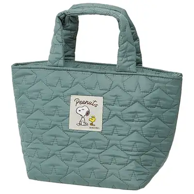 Snoopy Character Quilted Insulated Lunch Bag M (Domestic) 654596