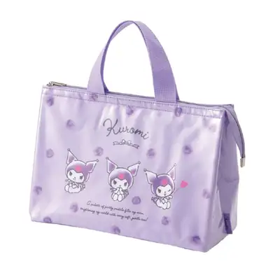 Kuromi Character Watercolor Cosmé Vinyl Cover Insulated Lunch Bag (Model 695179)