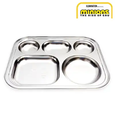 Minions Character Diet Stainless Steel Divided Plate 580424