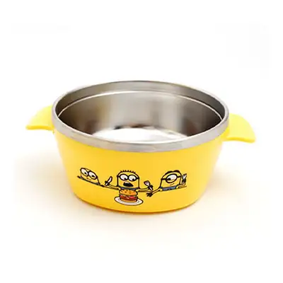Minions Character Color Stainless Steel Dual-Handle Bowl 380ml 580349