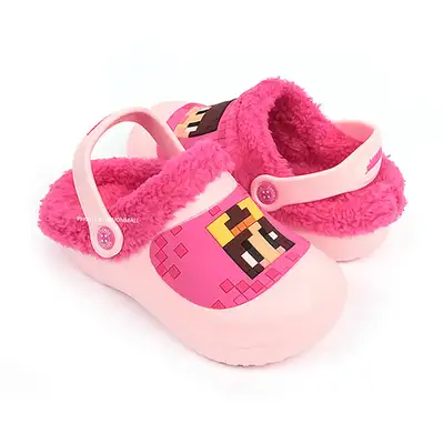 Sandbox Doti & Jamtteul Pink EVA Warm Indoor Slippers for Kids
