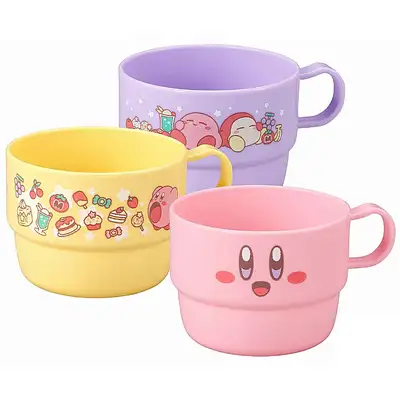Kirby Character Stacking Handle Cup 3-Piece Set