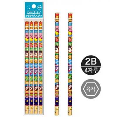 Kirby Character 2B Pencil 4-Pack Set (Spot)