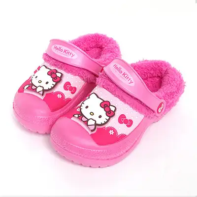 Hello Kitty Lace Lining EVA Winter Sandals [Logo Ribbon] - Special Price