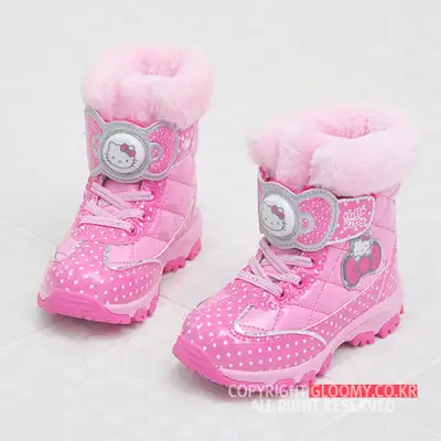Hello Kitty Shirley 2 Light-Up Children's Boots [Pink] [Size H]