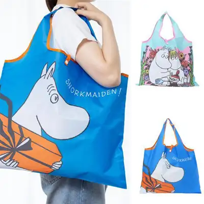 Moomin Character Shopping Bag Market Tote Basket