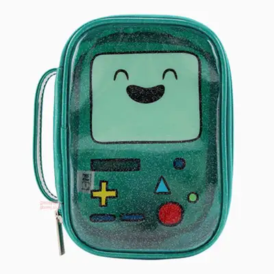 Adventure Time BMO Sparkly Round Square Pouch 071548