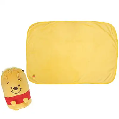 Disney Winnie the Pooh Character Pouch Lap Blanket 100x70cm (SKU: 879179)