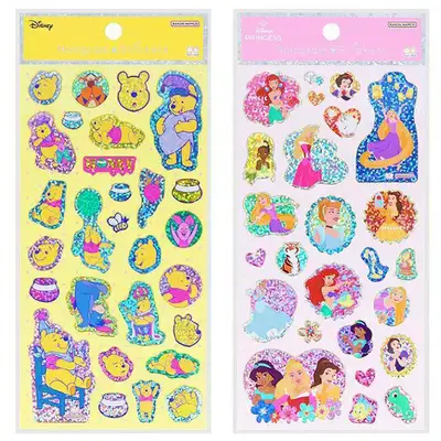 Winnie the Pooh Princess Character Hologram Sticker (Japan) 778327