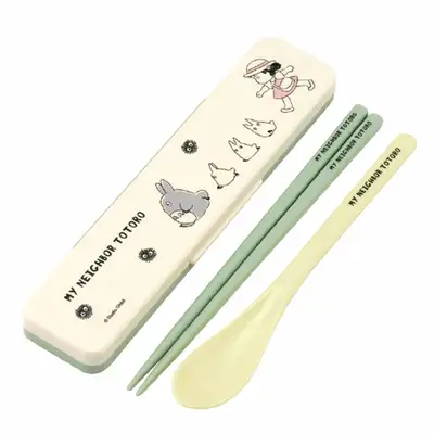 Totoro Character Noise-Reducing Combo Utensil Set 18cm (Japan) 658556