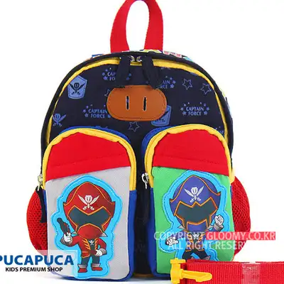 Power Rangers Captain Force Toddler Backpack_Buddy Pocket 709555