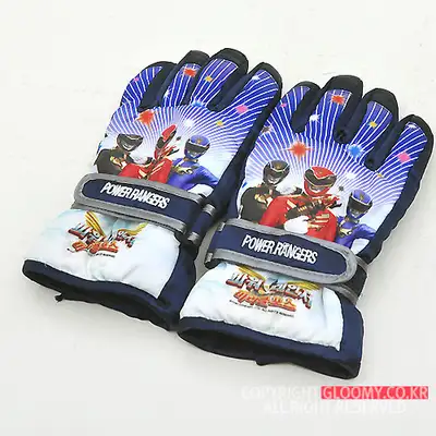 Power Miracle Force Velcro Finger Winter Ski Gloves [Navy]