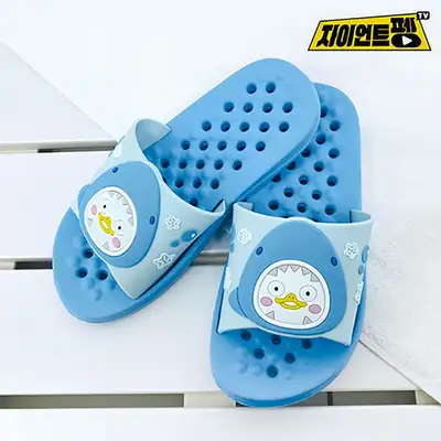 Pengsoo Character 3D Children's Bath Slippers (Shark Blue) (220mm) 003282