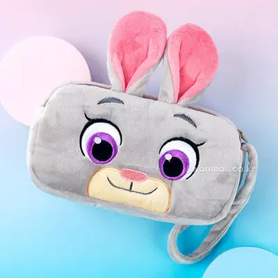 ディズニー ズートピア キャラクター ツージッパー 縫製ペンケース スクエアポーチ(ジュディ) 168398