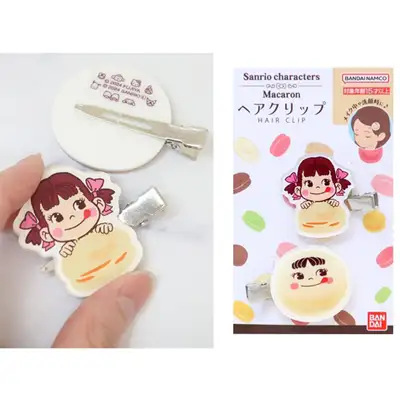 ペコちゃん キャラクター 前髪ピン ヘアピン 2P セット