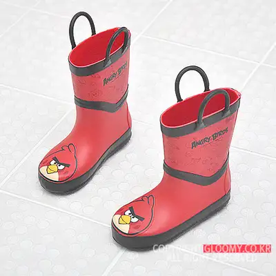 アングリーバード キッズラバーレインブーツ