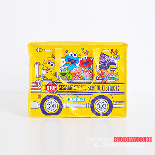 School Bus 2 Tarpaulin Shopping Bag (Small)