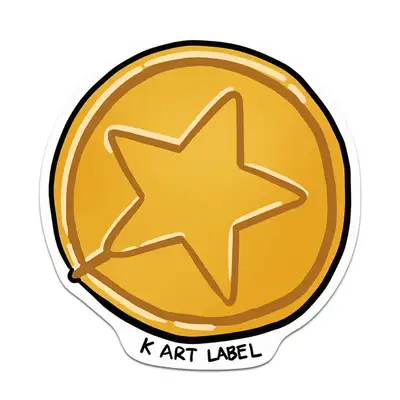 [K ART LABEL] K0092 달고나 星