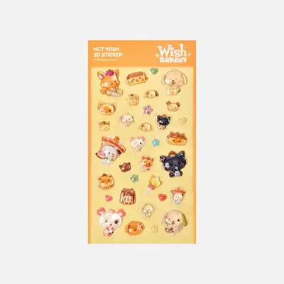2026 NCT WISH [WISH BAKERY] POP-UP 3Dステッカー