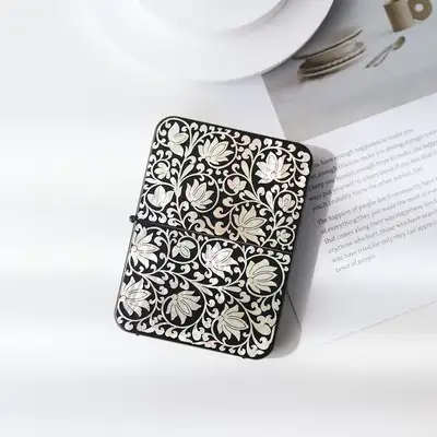 ナジョン漆器 777 螺鈿爪切りセット(花唐草紋H)