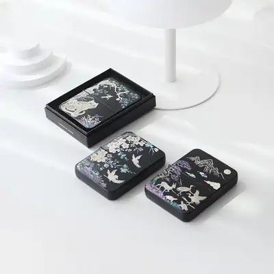 螺鈿漆器 777 貝細工爪切りセットH