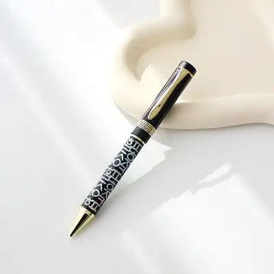 螺鈿漆器格子ハングル貝殻ボールペン（下部貝殻）