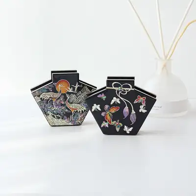螺鈿漆器 貝殻 名刺ホルダー (チャン・テボク文化財技能保持者作品)