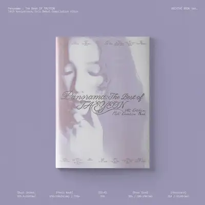 TAEYEON [Panorama : The Best of TAEYEON] (ARCHIVE BOOK Ver.)
