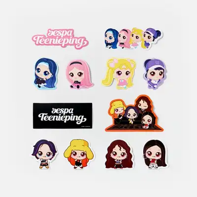 aespa Teenieping X aespa リムーバブルステッカーセット