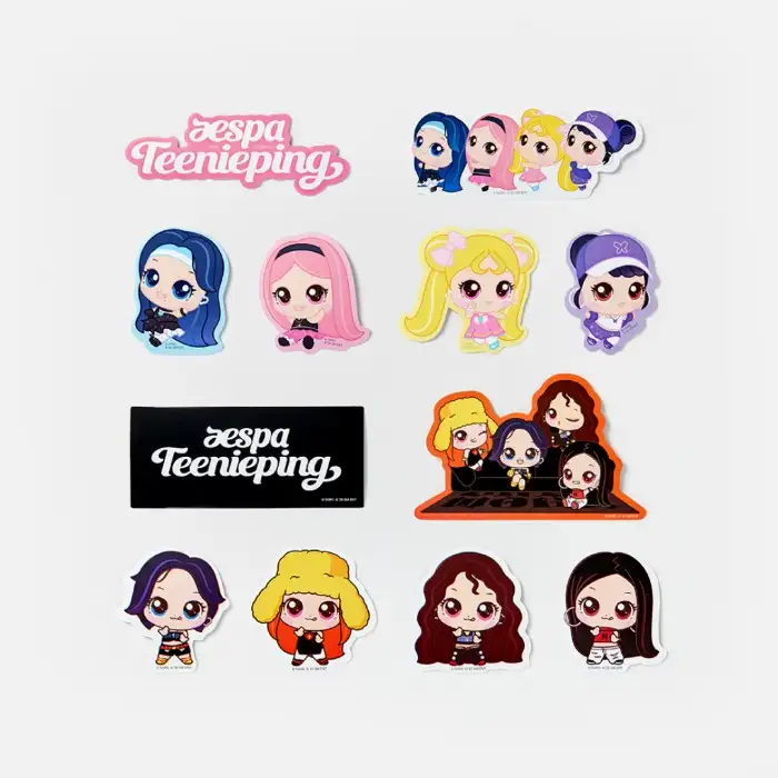 aespa X Teenieping REMOVABLE STICKER SET