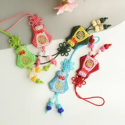 福布巾刺繍ミニ結び飾りY