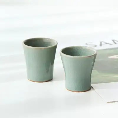 陶城青磁 盃 2客セット