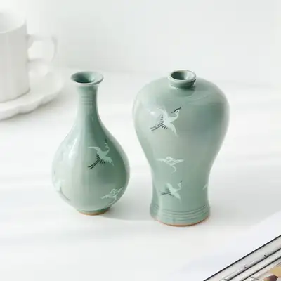 名品松月梅酒瓶セット(ミニ)雲鶴 14cm