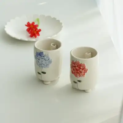 コイリング花びら花瓶