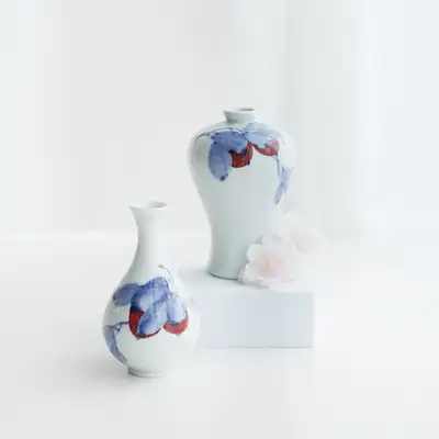 名品 松月 白磁 ミニ梅酒瓶セット(果実)