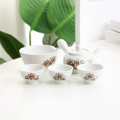 コスモス3人用茶器セット 伝統茶器茶道セット