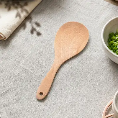 2-Size Beechwood Rice Paddle