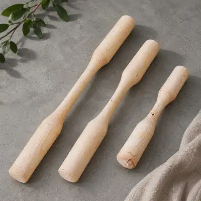 Korean Wooden Mortar Pestle (Traditional Mochi Maker Wooden Mallet)