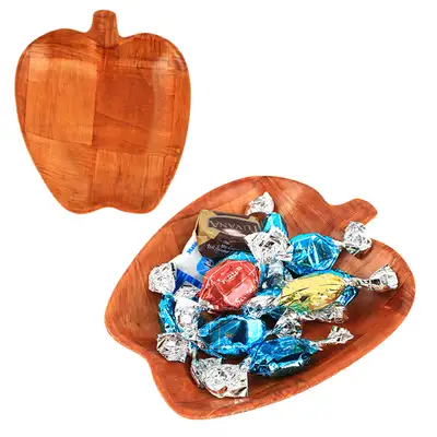 Apple-Shaped Compressed Popcorn Bowl
