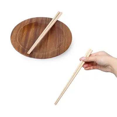 Domestic Hinoki Wood Chopsticks 23cm - 1 Piece (Premium Solid Wood Japanese-Style Restaurant Use Plain Wooden Chopsticks)