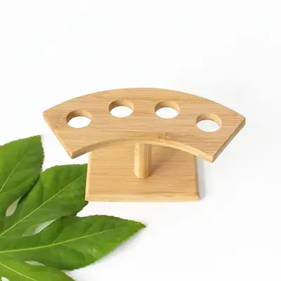 4-Compartment Bamboo Sushi Roll Holder
