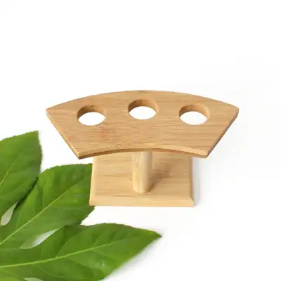 3-Hole Bamboo Maki Stand | Datemaki Gimmaki Kimbap Sushi Holder Maki Container Japanese Tableware