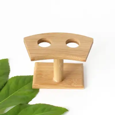 2-Compartment Bamboo Maki Stand | Demaki, Gimmaki, Kimbap, Sushi Holder, Japanese Tableware