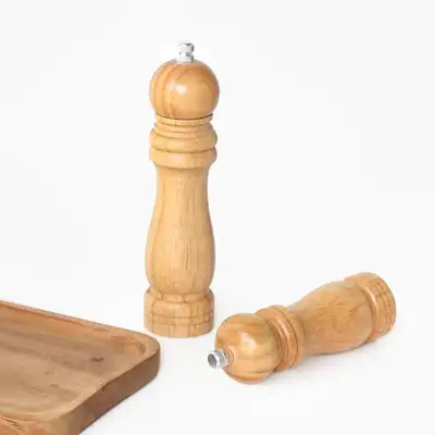 ウッド ベーシック ペッパーグラインダー（天然木 ペッパーミル ソルトミル 手動 塩 ごま挽き 調味料入れ）