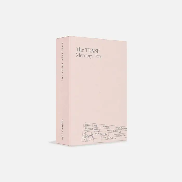 TAEYEON CONCERT The TENSE Memory Box Digital Code