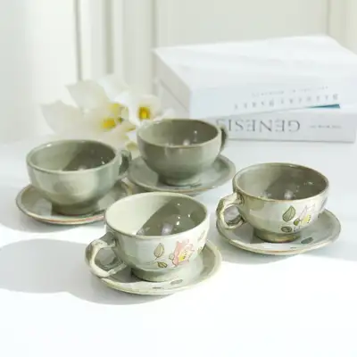 2人用分青花コーヒーカップセット
