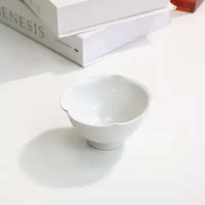 白磁轆轤蓮葉分茶杯 120ml